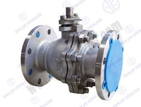 2pc stainless steel flange floating ball valve