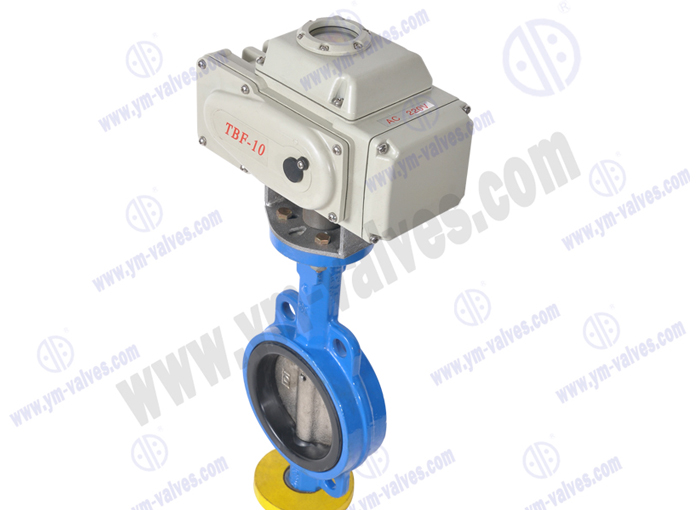 Electric wafer Butterfly Valve