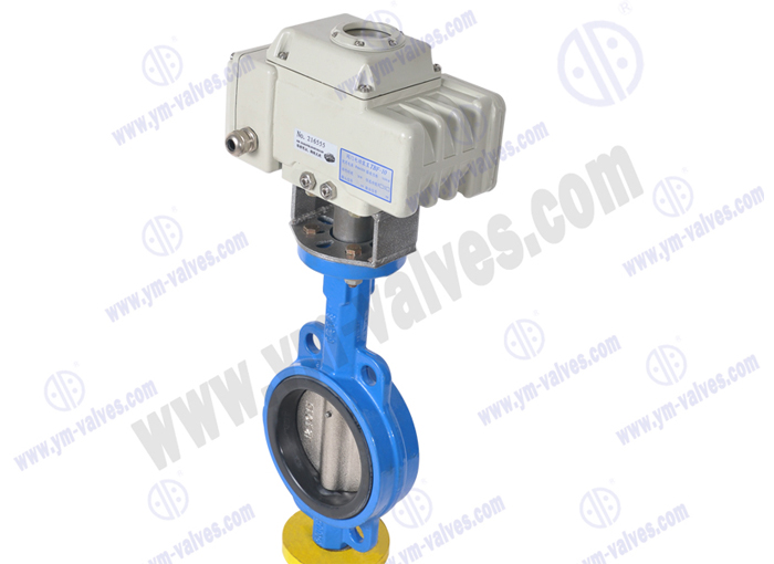 Electric wafer Butterfly Valve