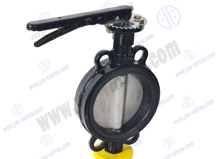 handle wafer Ductile Iron butterfly valve