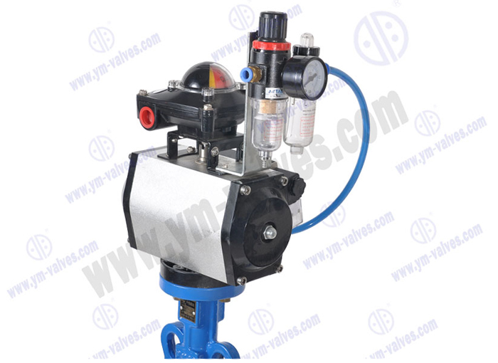 Wafer pneumatic butterfly valve