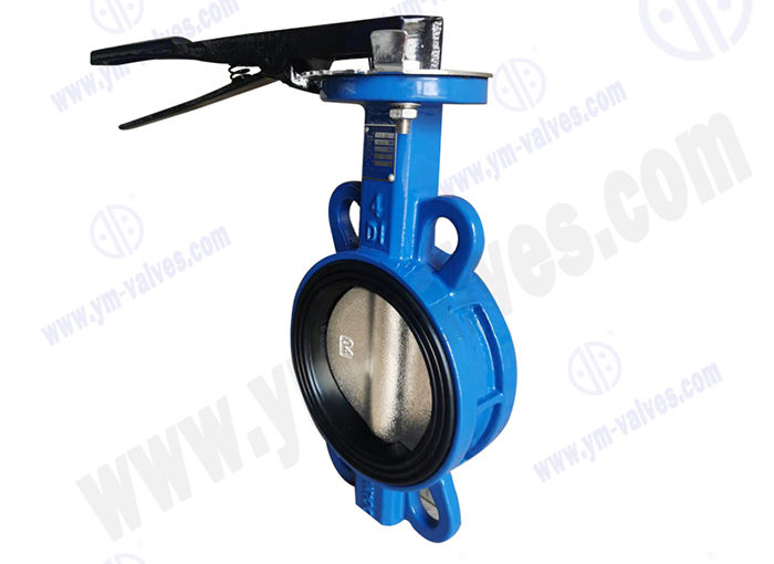 Wafer soft seal butterfly valve