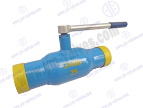 All welded ball valve handle drive