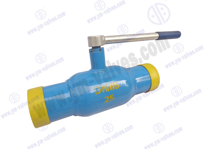 All welded ball valve handle drive