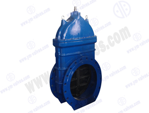 Big size ductile iron material flange gate valve