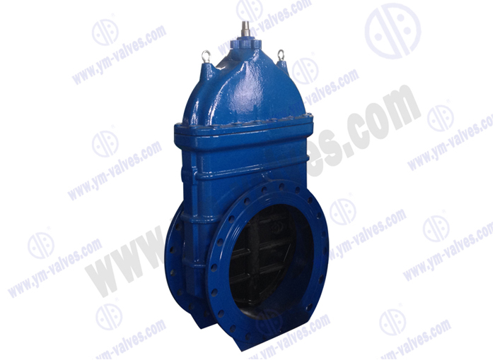 Big size ductile iron material flange gate valve