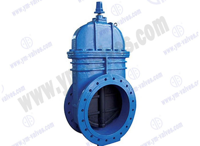 Big size ductile iron material flange gate valve