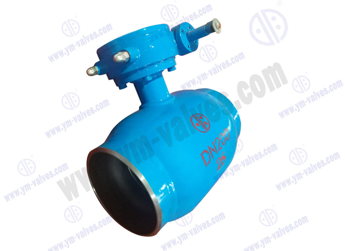 Full Welding worm gear Ball Valve