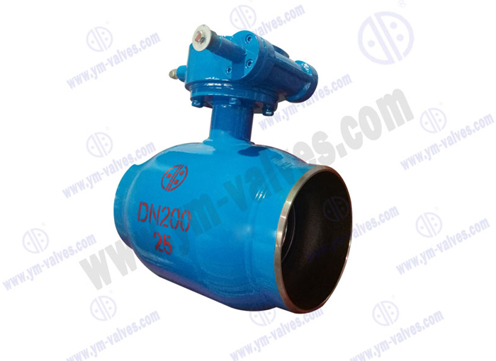 Full Welding worm gear Ball Valve